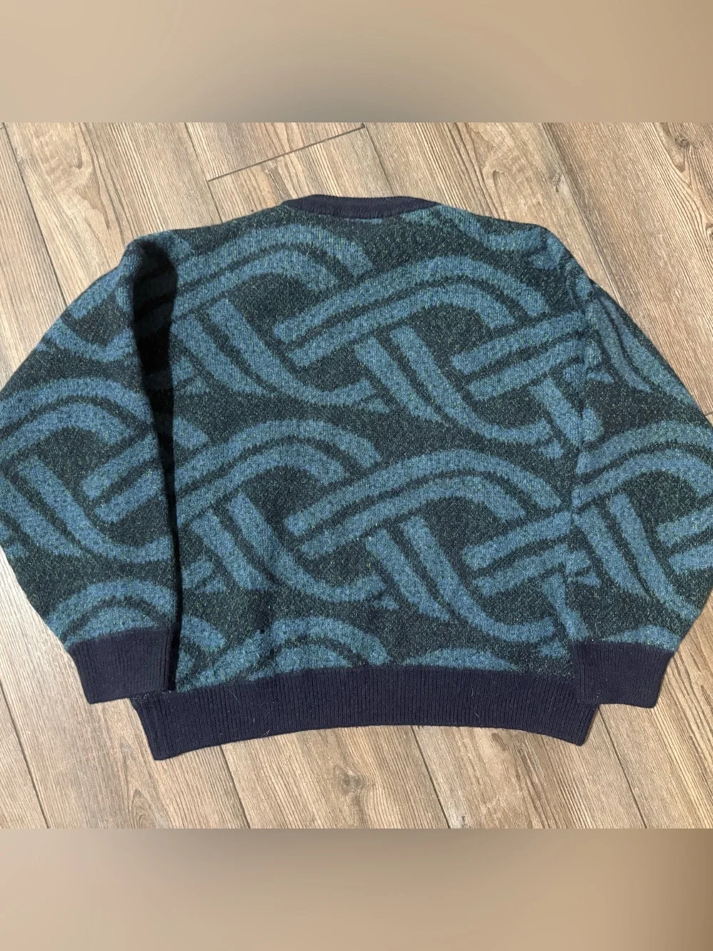 Vintage Cerruti 1881 Sport Wool Blend Abstract Sweater Made in Japan